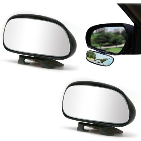 Rétroviseur Additionnel 2 Pièces Retroviseur Conduite Accompagnée Rotatif à 360° Miroir Retroviseur Exterieur Haute Définition Grand Angle Auto Adhésif pour Voitures Camions et SUV (1/5)