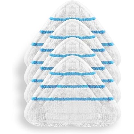 4 pcs Serpillere Balai Vapeur，Vapeur pour Balai Vapeur pour Silvercrest Lidl Universel，Accessoires pour Nettoyeurs Vapeur，Housse en Microfibre (1/5)