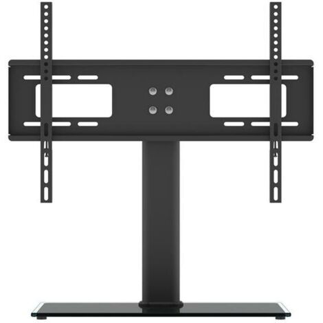 Support TV sur Pied TV Universel - pour de 32-55 Pouces Télévision,Réglable en Hauteur Max Charge 40kg VESA 200200 mm,avec la Base en Verre Trempé & Gestion des Fils (1/4)