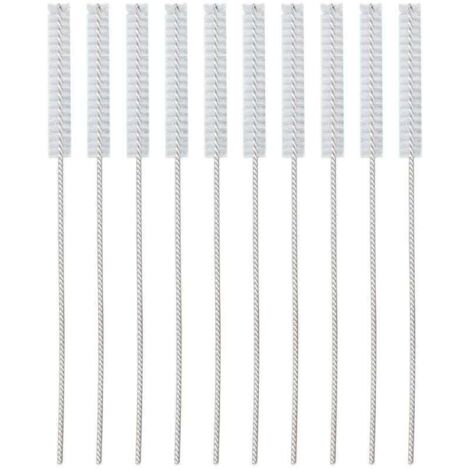 10 pièces 2.5mm aide auditive évent brosse professionnel Nylon cheveux aide auditive Tube outil de nettoyage accessoire Brosse de nettoyage