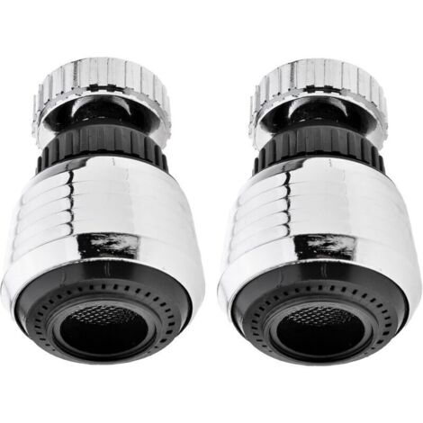 Aérateur de robinet rotatif à 360 degrés, pulvérisateur de luxe économe en eau, aérateur économe en eau, filtre à pression pour robinet, accessoires de cuisine (360 degrés, 2)