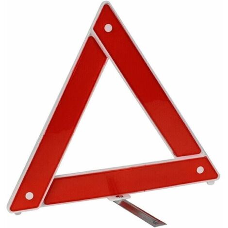 Dynamovolition Panneau de signalisation de Panne d'urgence de véhicule de Voiture Triangle réfléchissant de sécurité routière Pliable réfléchissant de sécurité routière - Rouge