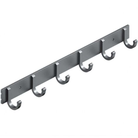 Crochets muraux, crochets à serviettes en aluminium robustes pour suspendre manteaux, chapeaux, clés, vêtements, crochets de placard, support mural pour cuisine, salle de bain, bureau (1/4)