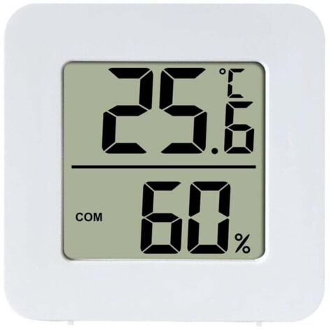 Petit Hygromètre Numérique Thermomètre Intérieur Thermomètre D'ambiance Moniteur de Température et Humidimètre pour Le Confort du Bureau à Domicile (1/4)