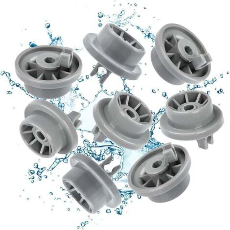 Lave-Vaisselle Lot de 8 Roulettes pour Panier Inférieur Roulette Panier Lave Vaisselle Roulettes de Lave-Vaisselle pour Panier Inférieur avec La Majorité de Lave-Vaisselles (1/4)