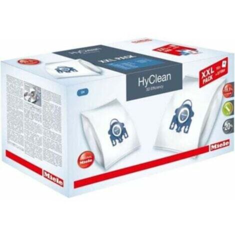 Sacs aspirateur HyClean 3D efficiency Lot de 16 sacs Filtration 99,9 % particules fines Compatible Miele Complete C2/C3/S8/S5/S2 (1/4)