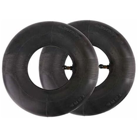 Ensemble de 2 chambres à air 4.10-4 pour diable et chariot Caoutchouc isobutylène isoprène Valve courbée TR87 Taux de gonflage 30° (1/5)