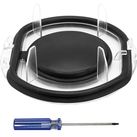 Couvercle de Réservoir à Poussière avec Sealing Ring, Accessoire pour Dyson, Couvercles de Rechange avec Tournevis, Couvercle Poubelle pour Dyson V6 DC58 DC59 DC61 DC62 DC72 DC74 (1/4)