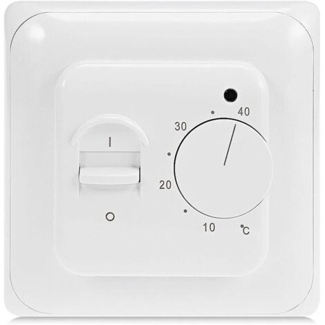 Thermostat chauffage au sol électrique Sonde externe NTC 3 m Plage de température 5-40℃ Régulateur mural 16A 220V (1/5)