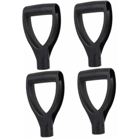4Pcs Poignée De Pelle De Type D, Outils d'entretien des Pelouses Pelle De Soins Infirmiers,Pièces De Pelle Poignée D Grip Poignée (1/4)