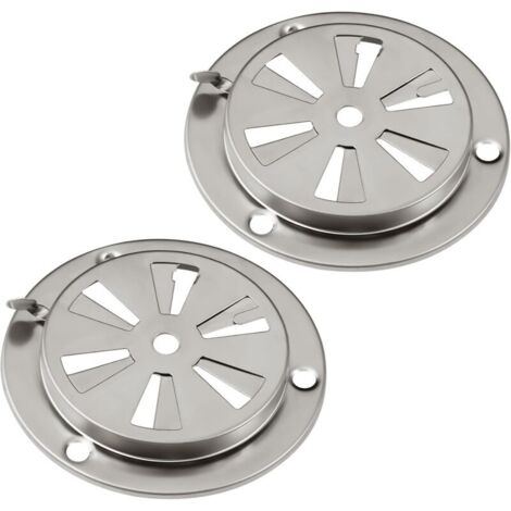 Barbecue fumoir Air Kit d'aération, 2 pièces en acier inoxydable pour grille de ventilation pour une meilleure circulation de l'air, pièces de rechange pour gril, cuisinière et fumoir