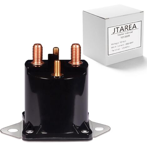 1013609 Solénoïde de Démarreur 12V Relais de Solenoide de Demarreur Starter Solenoid pour 1984-Up Club Car DS Precedent Gas Golf Cart 1012275 435-154 LPL6003 (1/5)