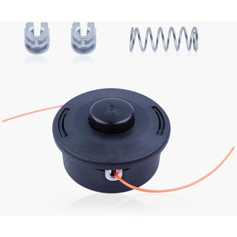 HAISHINE Tête Faucheuse Cut 25-2 pour Stihl FS90 FS80 FS100 FS120 FS130 FS200 KM90 pour Débroussailleuse pour Stihl FS, KM Series 4002 710 2191 avec Ressort+Tête Oeillets