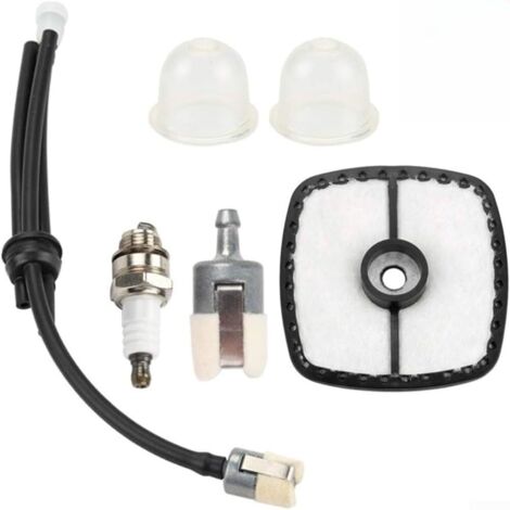 Filtre à air pour tondeuse à gazon, kit de réglage avec filtre à carburant, étincelle et conduite de carburant pour l'entretien des équipements (1/5)