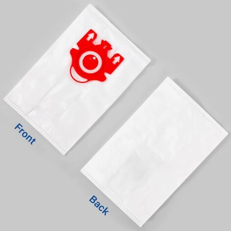 Lot de 4 Sacs d'Aspirateur GN pour Miele - Sacs à Poussière 3D HyClean Haute Filtration (Plaque Rouge) - Compatible avec Complete C2, C3, Classic C1, S8000, S5000, S2 - avec 2 Filtres Inclus (1/5)