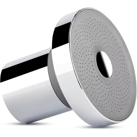 Pommeau de douche filtrant en acier inoxydable - Jet pluie haute pression avec cartouche filtrante de rechange - Adoucisseur d'eau pour eau dure, élimine le chlore et les impuretés, finition chromée (1/4)