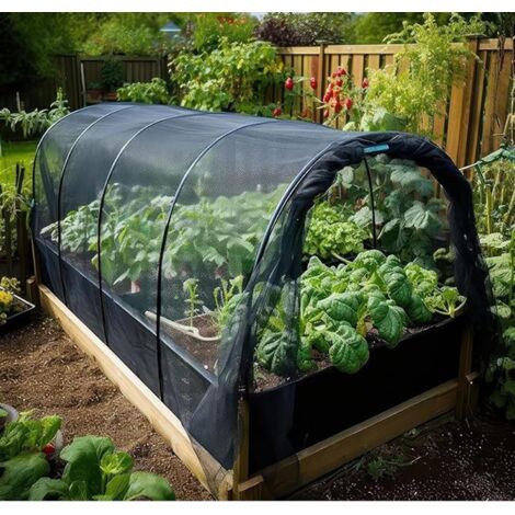 Filet de Jardin, Couverture Végétale de Protection avec Bords Renforcés pour Légumes, Fleurs, Arbres Fruitiers, Filet en Durable (2,4 mX4 m)