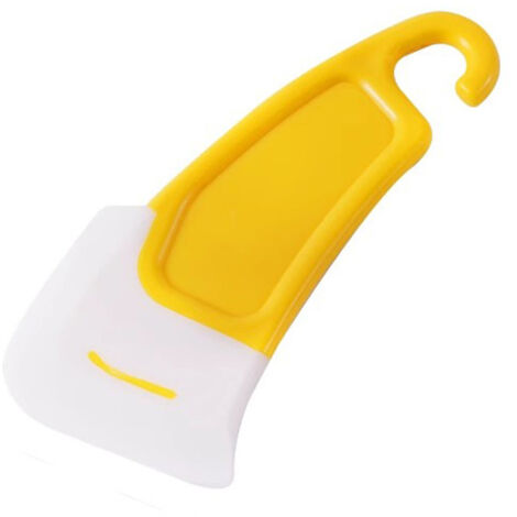 Spatule en silicone – Spatule de nettoyage de vaisselle antiadhésive pour cuisine, casseroles et poêles, outils et accessoires de nettoyage de cuisine polyvalents (jaune) (1/5)