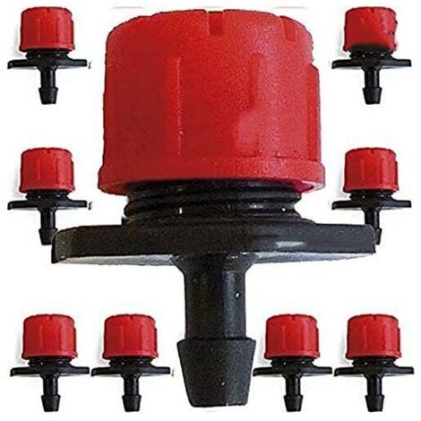 Lot de 200 Goutteur Réglable 0 à 70 l/h. Kits de système d'irrigation goutte à goutte Micro Flow Drip Head Irrigation (1/5)