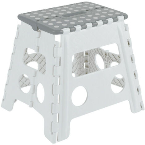 Tabouret pliant 32 cm TB032GB – Supporte jusqu'à 150 kg – Antidérapant – Pour intérieur et extérieur – Facile à transporter (1/5)