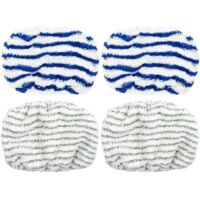 4 Pièces Applicable à Rowenta Clean And Steam Accessoires pour Rowenta Clean & Steam ZR005801/RY7/RY8, Accessoires Pour Steam Machines, Steam Cleaner Accessories, Tampons Lavable en Microfibre
