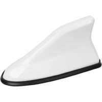 Décoration D'antenne de Toit D'aileron, Requins Voiture Couverture D'antenne D'aileron de Requin Antennes de Toit Automobile, pour La Plupart des Voitures, Améliorer Le Signal(Blanc)
