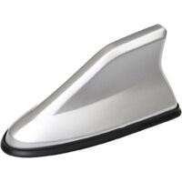 Décoration D'antenne de Toit D'aileron, Requins Voiture Couverture D'antenne D'aileron de Requin Antennes de Toit Automobile, pour La Plupart des Voitures, Améliorer Le Signal(Argent)
