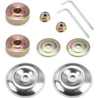 10 Pièces Detachees Debroussailleuse, Kit Ecrou Tete Debroussailleuse Universelle, Kit Fixation Ecrou Lame Boîte, pour Pieces Detachees pour Debroussailleuse et Tondeuses à Gazon