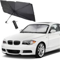Parapluie Pare-Soleil Pliable pour Pare, Pare-Soleil Pliable Protection Pare Brise Interieur Voiture, Auto Matériau réfléchissant de Protection Solaire Parapluie(Petit)