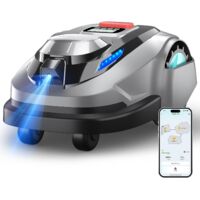 N1600PRO – Robot Tondeuse sans Fil périphérique avec Navigation RTK & Vision IA, pour Jardins Jusqu’à 1600 m² (Tonte systématique en U, Gestion Multi-Zones, réglage de la Hauteur Via app)