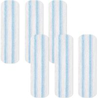 6 Pièces pour Vileda H2PrO Serpillère Balai à Plat Recharge Kit, Serpillères de Rechange pour O-Cedar H2prO, Lavable en Machine, Réutilisable, Facile à Installer, pour Tous Sols Durs