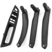 Poignée de porte intérieure LHD Panneau intérieur Garniture de Traction Compatible avec BMW E70 E71 X5 X6 2007-2014 - Noir