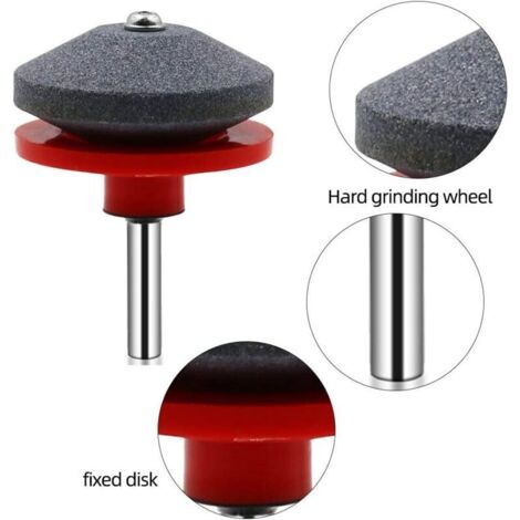 Aiguiseur De Lames Pour Tondeuse à Gazon - Compatible Perceuse, Avec équilibreur, Pour Outils De Jardin