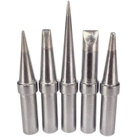 Lot de 5 pointes de fer à souder de rechange pratiques sans plomb ETA ETB ETD ETS ETT pour Weller WESD51 WESD50 WCC100