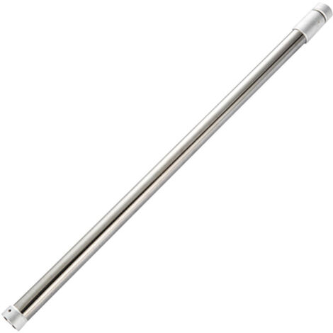 Tige de cintre télescopique réglable en alliage d'aluminium, or et argent, tringle à vêtements épaisse et épaisse (avec vis) (couleur acier inoxydable – taille moyenne) (1/5)