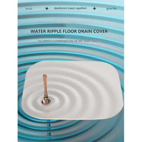 (Gris coquille [carré]) Désodorisant pour couvercle de drain de sol Désodorisant (1/5)