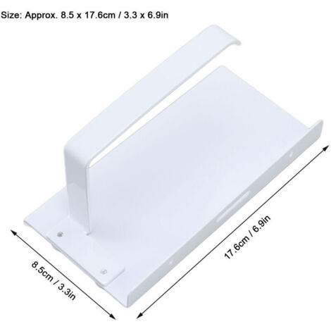 Porte-papier Hygiénique Mural 2 Pièces, Porte-serviettes En Papier Sans Poinconnage Base Carree Adhesive Noir 16cm Porte Serviettes En Papier 92495803