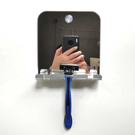 Miroir de salle de bain carré antibuée et antichute (1/5)