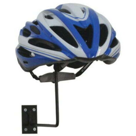 Porte-Casque Mural En Bois Massif Et Acier – Support Pour Casque Moto, Vélo, Ski – Capacité 40 Kg – Design Élégant Avec Crochet à Clés – Rangement Équipement Sportif