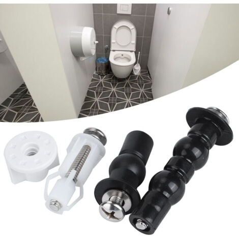 Lot De 2 Boulons De Siège De Toilette Universels Longs En Acier Inoxydable Accessoires Dentretien Pour Couvercle De Toilette 92393229