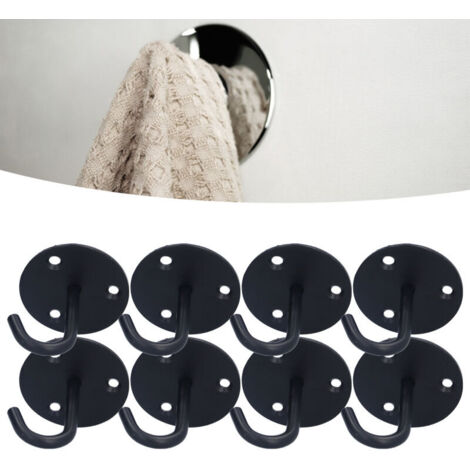 Crochets de plafond muraux en acier inoxydable, 8 pièces, crochets de plafond robustes en forme de J pour suspendre des lanternes et des jardinières (1/5)