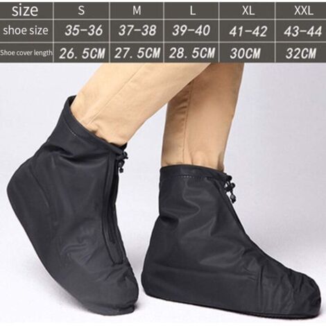 Couvre-chaussures Imperméables Réutilisables  40-42, Courts Blancs Couvre Chaussures De Pluie Moto Pluie Neige Et Boue 92305672