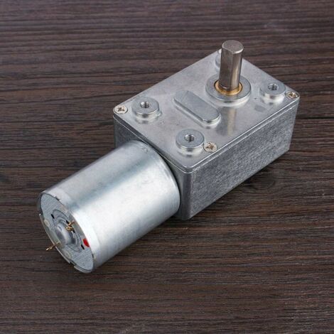 Moteur à Engrenages 6V - Courant Continu Haute Couple - 10/15/20 RPM Au Choix - Diamètre 12mm - Pour Portes, Treuils, Bancaires