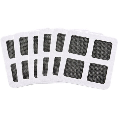 24pcs Ruban Adhesif Reparation Moustiquaire, Patch Repare Moustiquaire Réparation de Fenêtre Kit de Moustiquaire Adhesive Reparation (paquet de 6 pièces) (1/5)