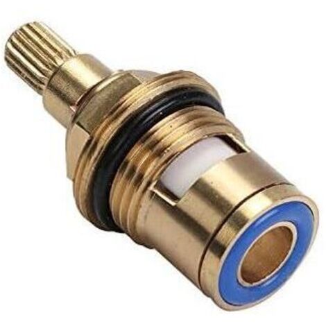 Évier de cuisine Remplacement En Laiton En Céramique Robinet Valve Insert Glande Cartouche Quart De Tour Universel 1/2"Robinet Intérieur Robinet pour Salle De Bains Cuisine Robinet (bleu)--