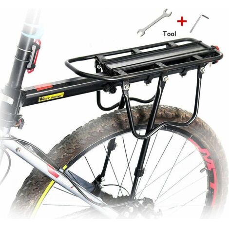 Porte-vélos arrière réglable en alliage d'aluminium Charge maximale 100 kg avec réflecteur - RWSports et loisirs / Cyclisme / Équipements et accessoires / Porte-bagages (1/5)