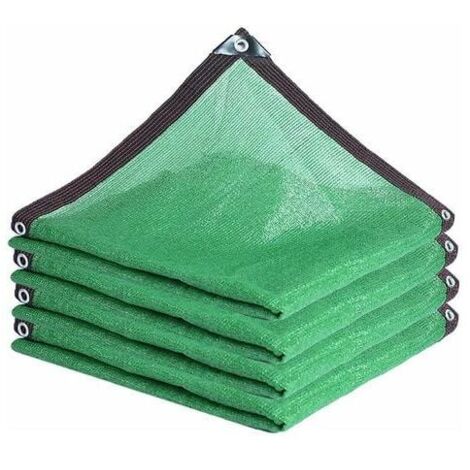 Filet D'ombrage Vert, Voile D'ombrage Toile D Ombrage Rectangulaire Toile D'ombrage 75% Filet Solaire Résistant Aux D'ombrage Pare-Soleil,Pour Terrasse Serre Cours (3mx3m/9.8ftx9.8ft) - RWVoile d'ombr (1/5)