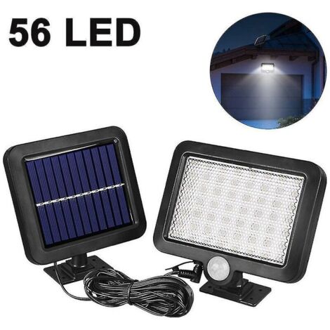 Lumière solaire de capteur de corps humain de 56LED, lumière solaire de jardin - RWLampe solaire (1/5)