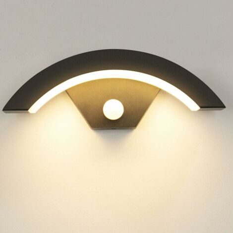 Applique murale d'extérieur 15W avec détecteur de mouvement LED 3000K Blanc chaud Applique murale d'extérieur en aluminium pour jardin/salle de bain/porche/garage - RWLumière et éclairage / Éclairage (1/5)