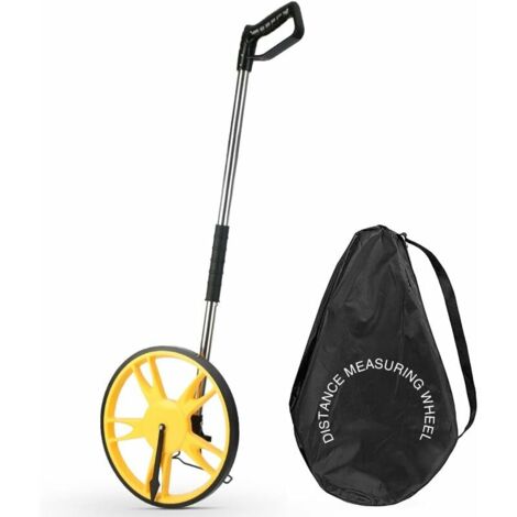 Roulette de Mesure Pliable de Précision avec Roue de Mesure de Distance 99.999,9 m Mesure Métrique des Roues et du Ruban, Sac de Transport (pliable) - RWRoue de mesure, compteur kilométrique et odomèt